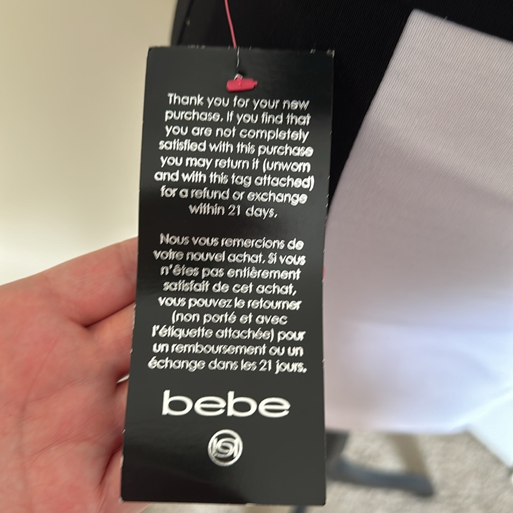 NWT BeBe Body Con Mesh Insert Zip Dress - Picture 3 of 6